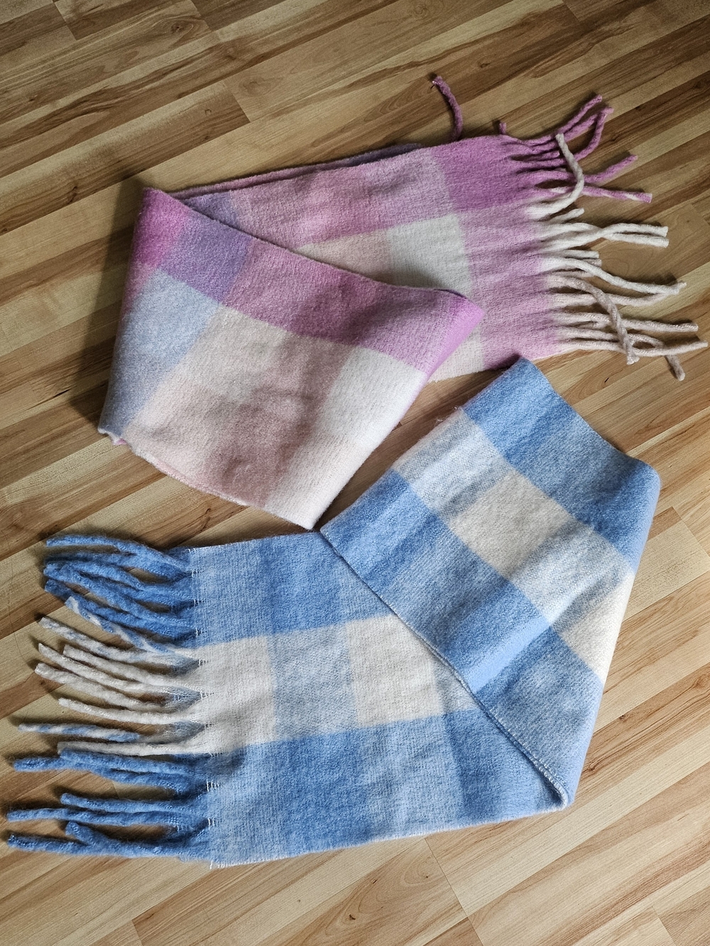 Set Of 2 Large Blanket Scarves